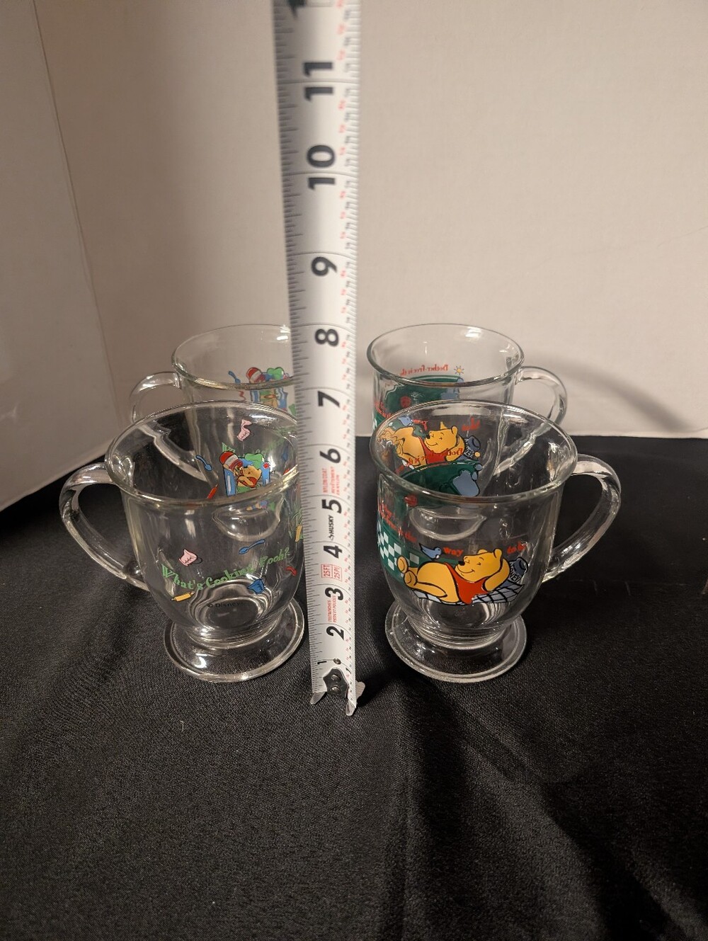 VINTAGE Disney Winnie the Pooh Cup Mug Pitcher Anchor Hocking Set Lot Bundle - Picture 12 of 16